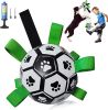 Durable Dog Football Toy – Interactive Tug & Water Play Ball with Grab Ring  Perfect for Medium & Large Dogs