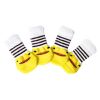 4-Pack Yellow Chick Knit Pet Socks – Scratch & Dirt-Resistant Paw Protectors for Cats, Puppies, Corgis & Small Dogs  Cute & Comfy Foot Covers