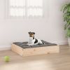 Dog Bed Solid Wood Pine 20.3"x17.3"x3.5"