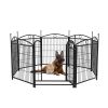 Premium 32" 8-Panel Metal Dog Playpen – Indoor & Outdoor Pet Exercise Fence with Secure Doors
