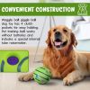 Giggle Dog Ball – 5.5" Green Interactive Sound Toy | Vinyl Wiggle Waggle Ball for Dogs | Durable, Entertaining, and Motion-Activated | 12 oz