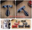 Adjustable Deep Blue Stripe Dog or Cat Neck Tie Decorative Gentleman Dog Collar 6-11 Inches