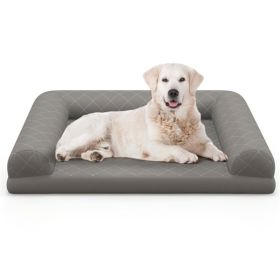 36" Orthopedic Dog Bed – Premium Support for Medium to Large Dogs (Color: Grey)