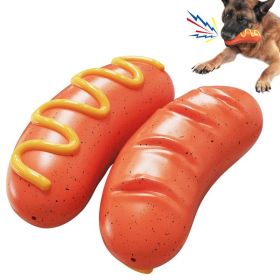 PPOKEl Dog Chew Toys Aggressive- Chaewers.Indestructible Dog Toy For Aggressive Chewer,Tough Chew Toys For Dogs  Rubber  Orange Plain (Color: ORANGE)