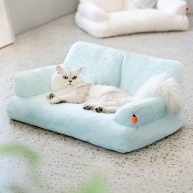 MEWOOFUN Plush Indoor Pet Sofa — Washable Cat & Small Dog Bed with Non‑Slip Bottom (Option: QCP26)