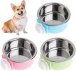 Removable Stainless Steel Crate Bowl – Hanging Food & Water Feeder for Dogs, Cats, Birds, and Small Pets  Cage-Friendly Coop Cup
