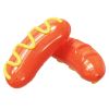 Sausage Dog Chew Toys TPR Indestructible Dog Toothbrush Toy Squeaky Fun Interactive Dog Toy for Small Medium Large Dogs