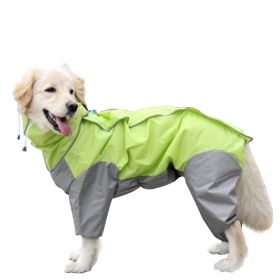 Waterproof Dog Raincoat with Hood – Full Coverage for Small to Large Breeds (colour: pink, size: 30)